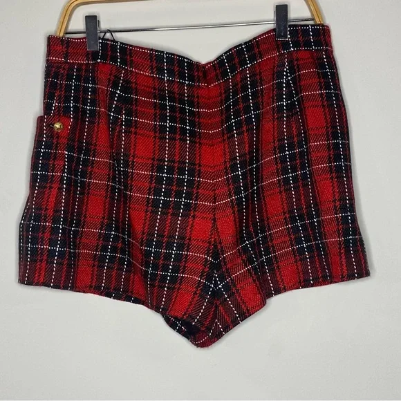 Zara Plaid Tweed Shorts - Picture 2 of 5